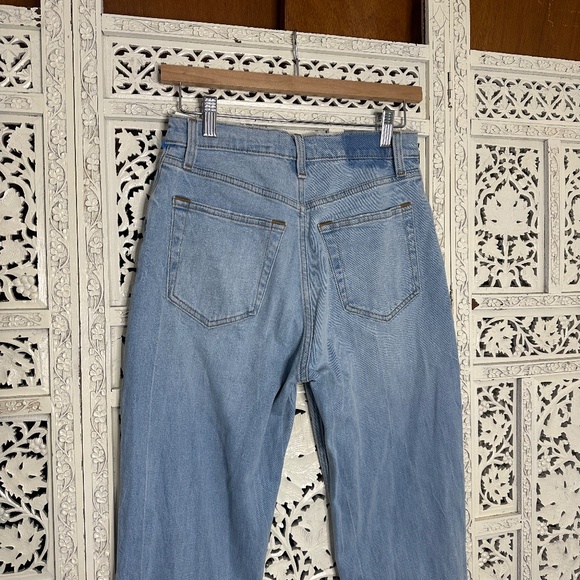 NWT Abercrombie & Fitch The Ankle Straight Ultra High Rise Light Wash Jeans 27 - Picture 4 of 6
